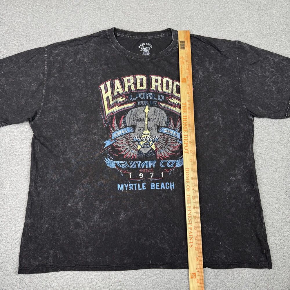 Hard Rock Cafe Shirt Mens XL Black Myrtle Beach World Tour Guitar Graphic Tee - Picture 8 of 9